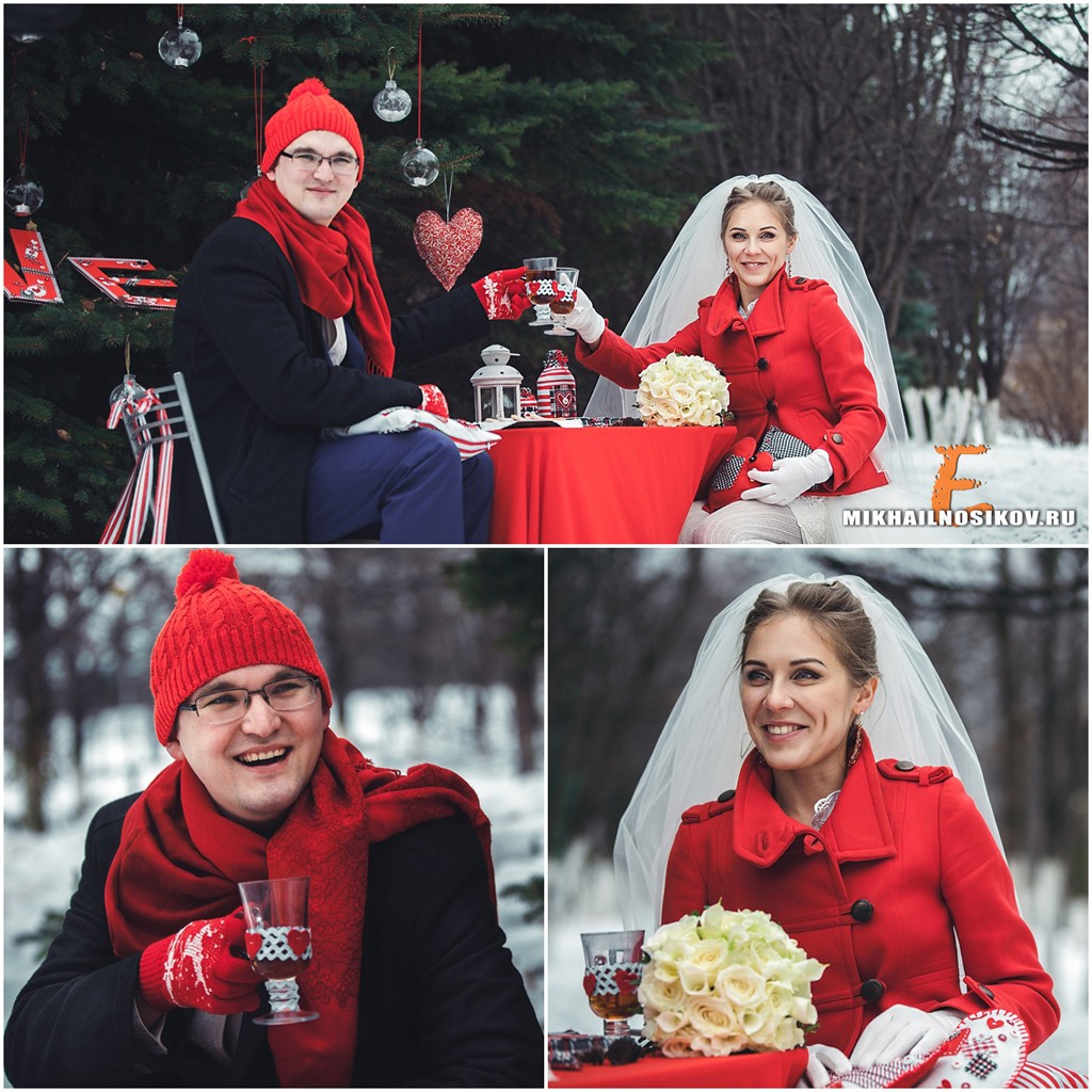 Зимняя свадьба Дмитрия и Анны