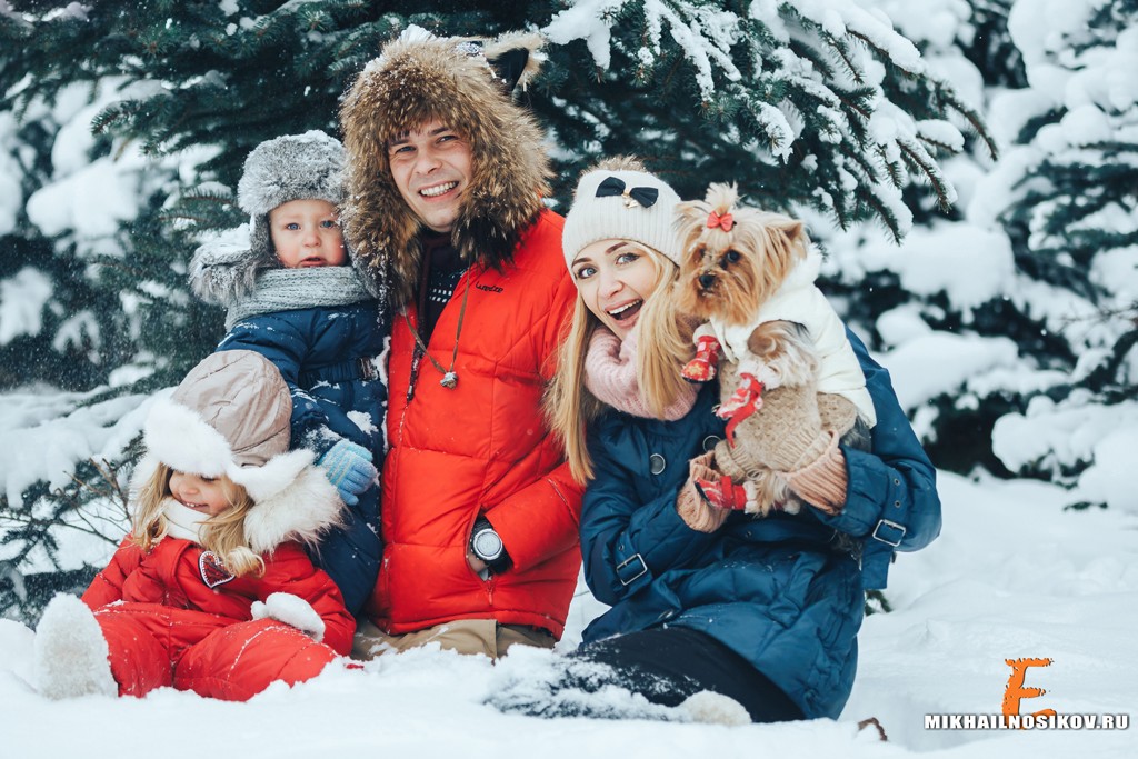 Семейная фотосессия зимой Чебоксары